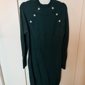 J crew Green Sweater Dress